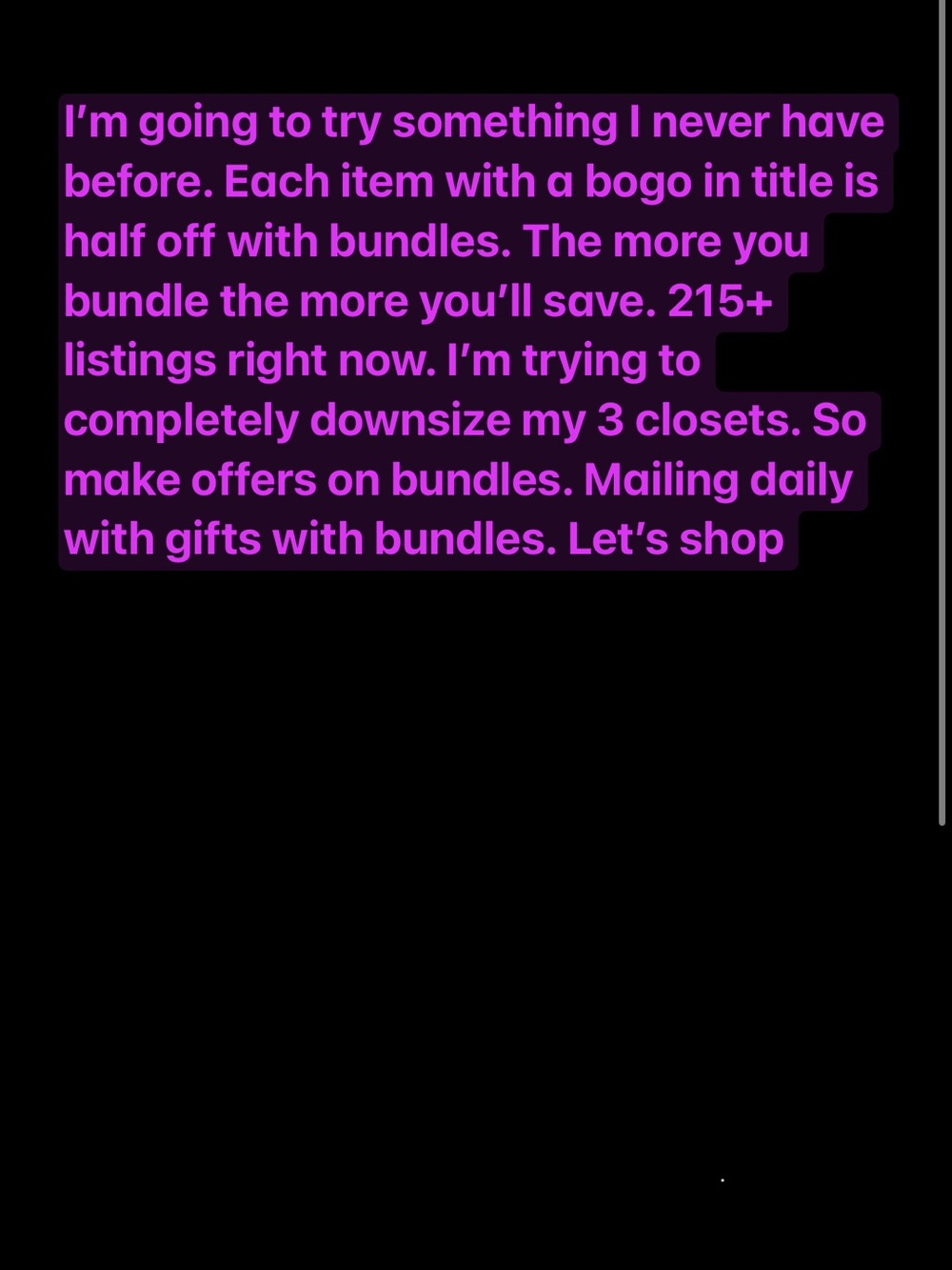 Bogo sale- let’s make a deal